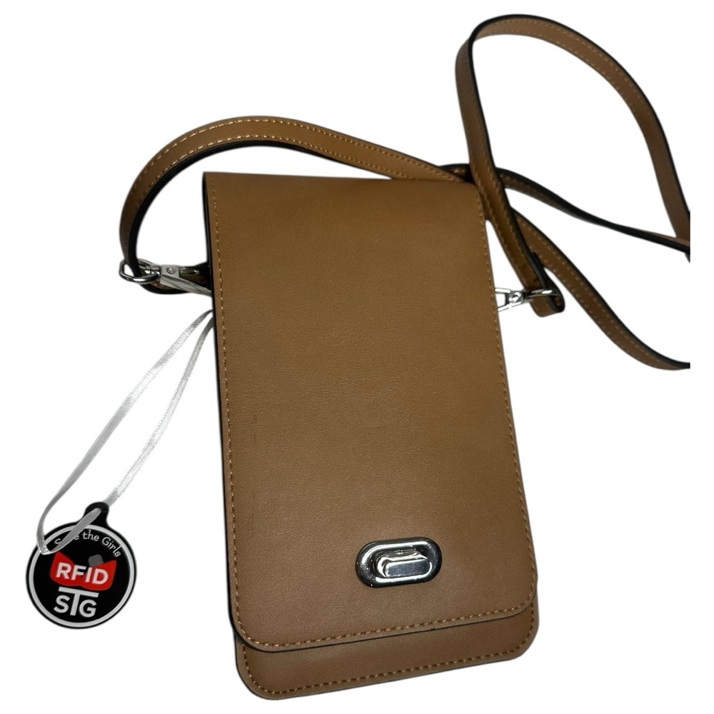 Save the Girls Tan Touchscreen Phone RFID Crossbody Purse - Picture 7 of 8
